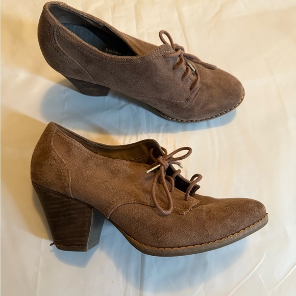 Dr. Scholl's "Cheer" Women's Size 6 Brown Faux Suede Lace Up Ankle Booties Shoes - Picture 5 of 7